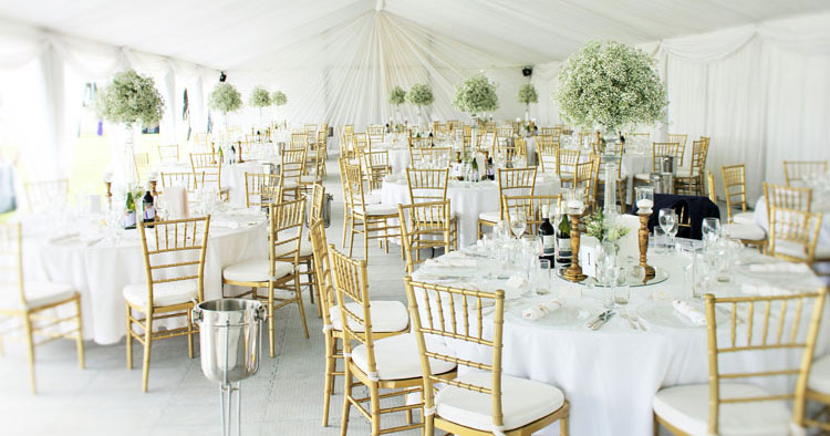 Wedding table and chair hire deals